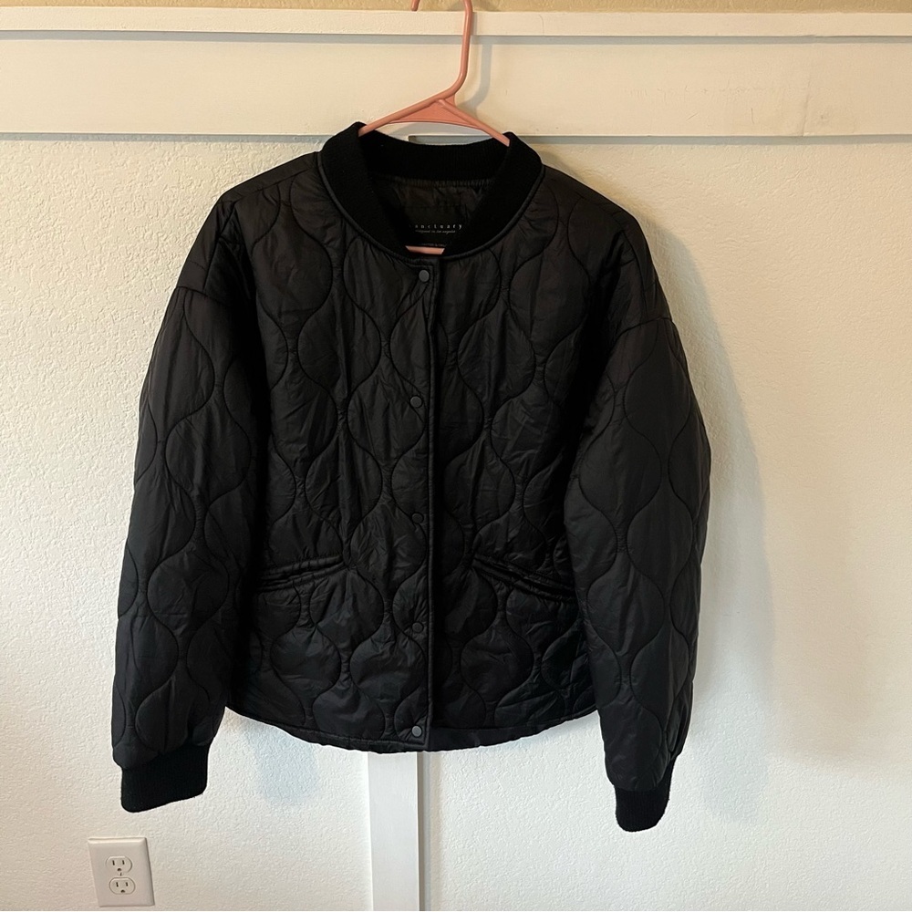 Anthropologie Sanctuary Women's Medium Button-down Puffer Jacket.